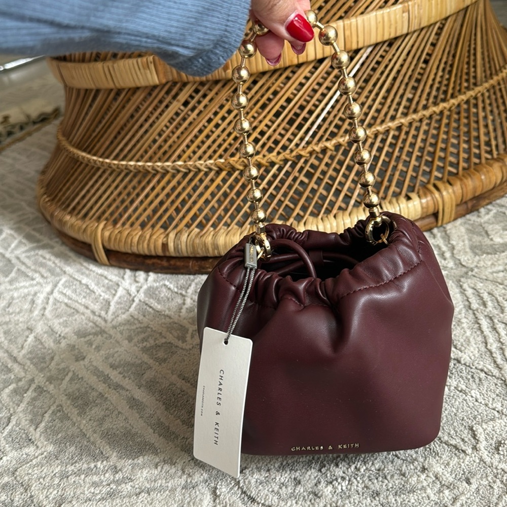 Charles and Keith MINI bucket bag.